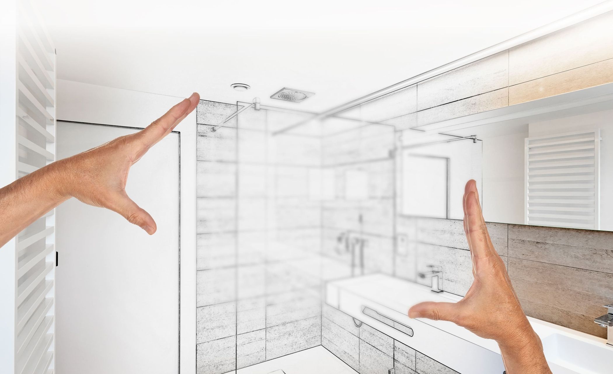 Duschkabine Zeichnung